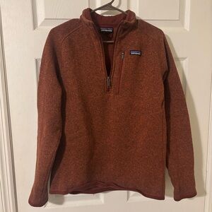Patagonia Men's Zip-Up in Rich Rust